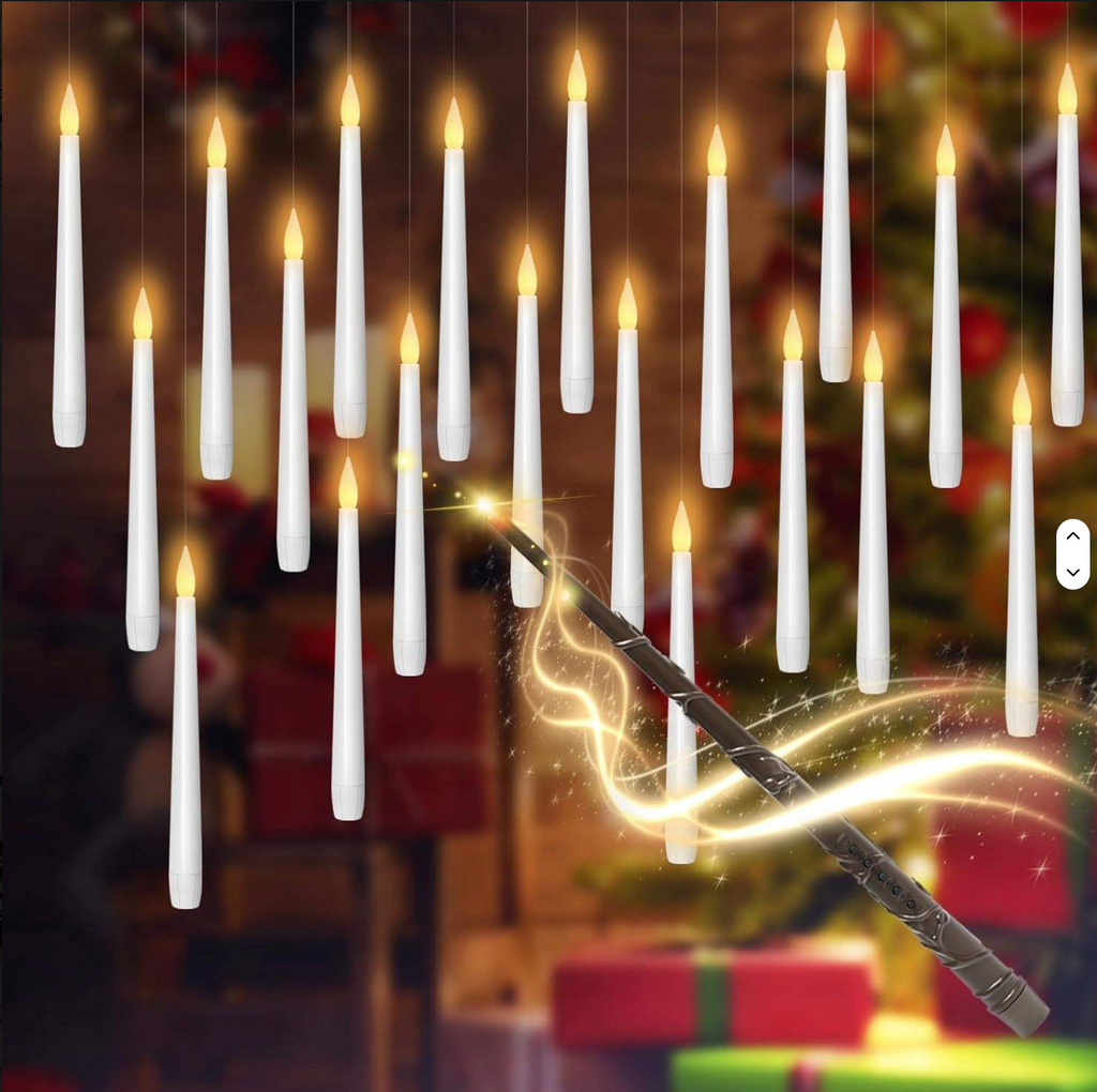 Floating Candles with Wand Remote (Set of 12)