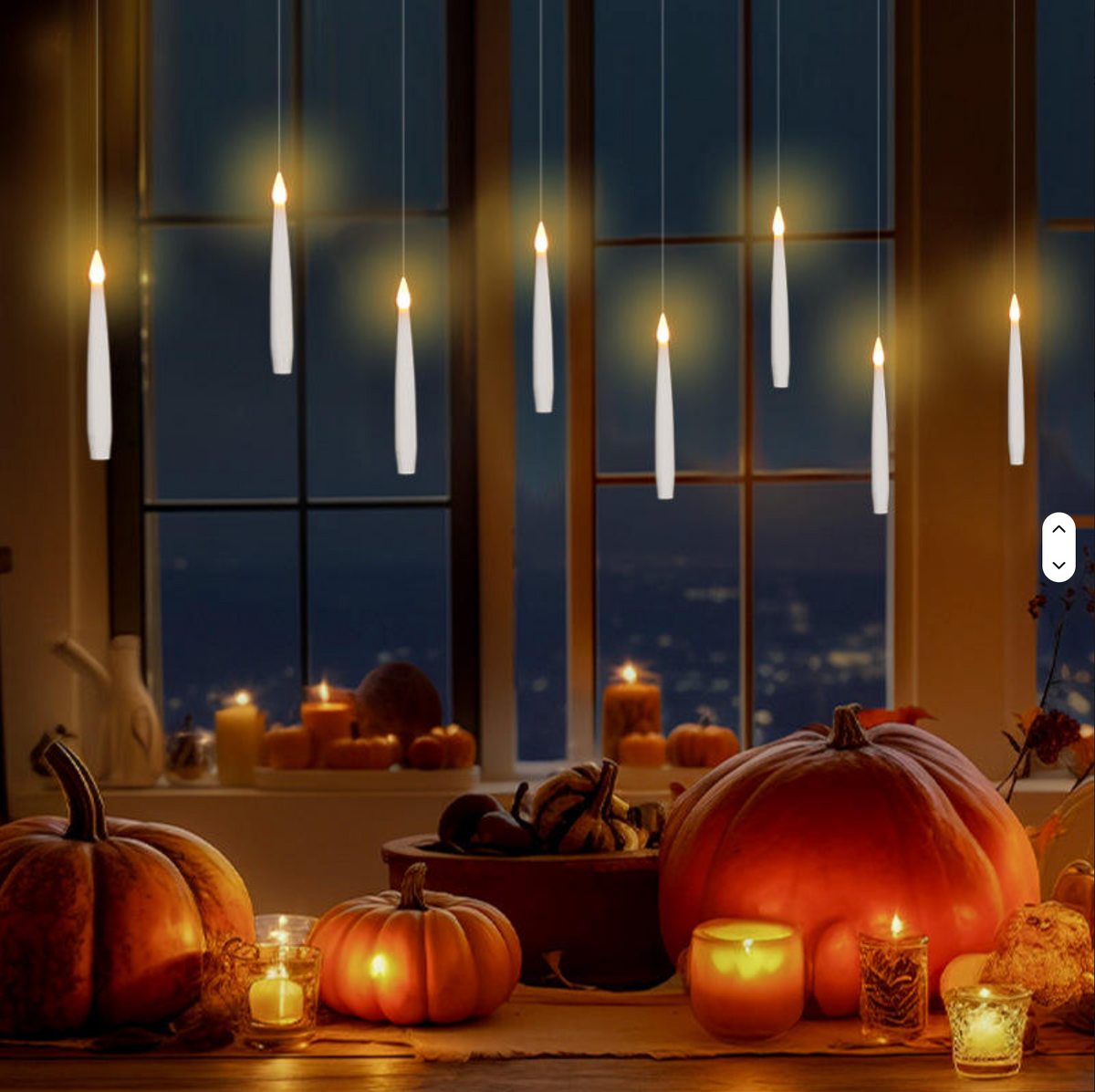 Floating Candles with Wand Remote (Set of 12)