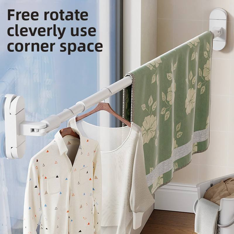 Suction Cup Clothes Drying Telescopic Rod