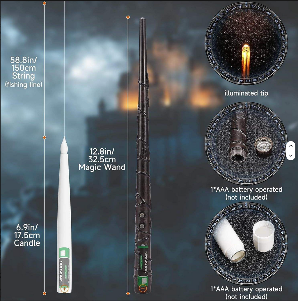 Floating Candles with Wand Remote (Set of 12)